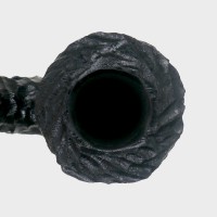 Peterson Dracula B10 Rusticated Ebony Nickel Mounted Fishtail Pipe (PE3336)