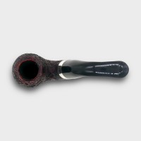 Peterson Sherlock Holmes Baskerville Sandblasted Silver Mounted P Lip Pipe (PE3348)