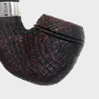 Peterson Sherlock Holmes Baskerville Sandblasted Silver Mounted P Lip Pipe (PE3348)