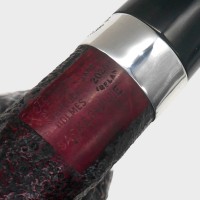 Peterson Sherlock Holmes Baskerville Sandblasted Silver Mounted P Lip Pipe (PE3348)