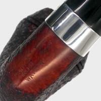 Peterson Sherlock Holmes Watson Sandblast Silver Mounted P Lip Pipe (PE3349)
