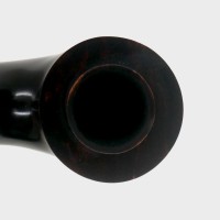 Peterson Pub Smooth Heritage Silver Mounted Bent P Lip Pipe (PE3356)