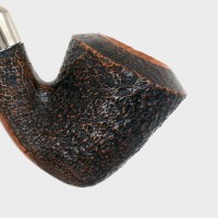 Peterson Arklow B10 Sandblast Silver Mounted Fishtail Pipe (PE3357)