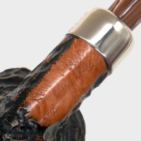 Peterson Derry Rustic 127 Nickel Mounted Fishtail Pipe (PE3368)