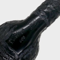 Peterson Dracula 608 Rusticated Ebony Nickel Mounted Fishtail Pipe (PE3374)