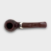 Peterson Irish Harp 03 Sandblast Silver Mounted Fishtail Pipe (PE3377)