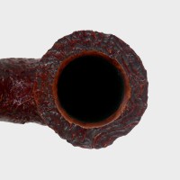 Peterson Irish Harp 05 Sandblast Cumberland Bent Silver Mounted Fishtail Pipe (PE3378)