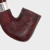 Peterson Irish Harp 338 Sandblast Silver Mounted Fishtail Pipe (PE3379)