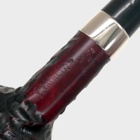 Peterson Junior Rusticated Acorn Nickel Mounted Fishtail Pipe (PE3381)