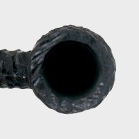 Peterson Dracula XL105 Rusticated Ebony Nickel Mounted Fishtail Pipe (PE3390)