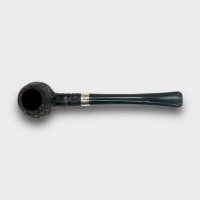 Peterson Junior Canted Apple Rusticated Nickel Mounted Fishtail Pipe (PE3395)