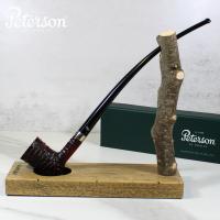 Peterson Churchwarden Rustic D17 Nickel Mounted Fishtail Pipe (PEC231)