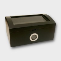 Portofino Cigar Humidor - Dome Style Glass Top - 100 Cigars Capacity