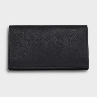 Artamis Roll Up Pouch with Buttons and Paper Holder - Black