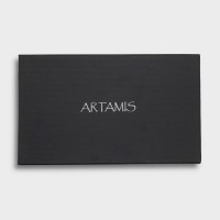 Artamis Roll Up Pouch with Buttons and Paper Holder - Black