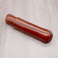 Jemar Leather Cigar Case - Single Robusto - Brown