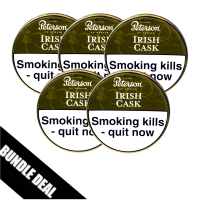Bundle Deal - Peterson Irish Cask Pipe Tobacco 5 x 50g Tin