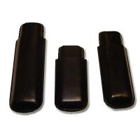 GBD Plain Leather Cigar Case - Two Churchill - Black