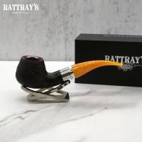 Rattrays Monarch 4 Sandblast Bent 9mm Filter Fishtail Pipe (RA1344)