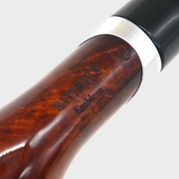 Rattrays Emblem Brown 159 Smooth Bent 9mm Filter Fishtail Pipe (RA1399)