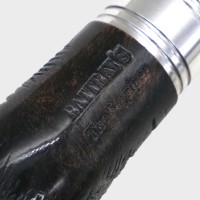 Rattrays The Bagpiper Sandblast Black 9mm Fishtail Pipe (RA1620)