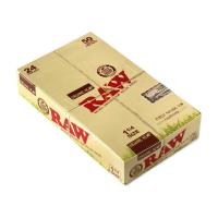 RAW Organic Hemp 1 1/4 size Rolling Papers - 24 Packs