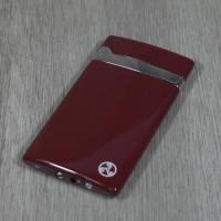 Rattrays Alfie Flat Jet Flame Lighter - Burgundy (End of Line)