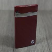 Rattrays Alfie Flat Jet Flame Lighter - Burgundy (End of Line)