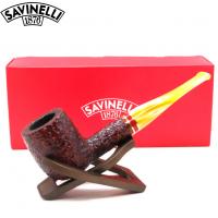 Savinelli St Nicholas 2024 106 Rustic 6mm Filter Fishtail Pipe (SAV1829)