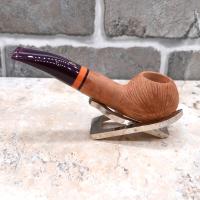 Savinelli Riccio 321 Natural Rustic Half Bent Author 6mm Filter Fishtail Pipe (SAV535) (End of Line)