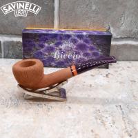 Savinelli Riccio 316 Natural Rustic Half Bent Dublin 6mm Filter Fishtail Pipe (SAV568) (End of Line)