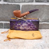 Savinelli Riccio 316 Natural Rustic Half Bent Dublin 6mm Filter Fishtail Pipe (SAV568) (End of Line)