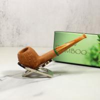 Savinelli Bamboo 207 Rustic 6mm Fishtail Pipe (SAV1141) (End of Line)