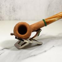 Savinelli Bamboo 207 Rustic 6mm Fishtail Pipe (SAV1141) (End of Line)