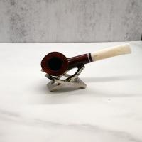 Savinelli Avorio 920 Smooth Brown 6mm Filter Fishtail Pipe (SAV1274) (End of Line)