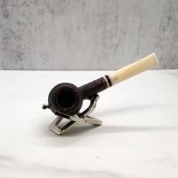 Savinelli Avorio 207 Rustic Brown 6mm Filter Fishtail Pipe (SAV1279) (End of Line)