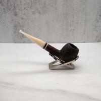 Savinelli Avorio 207 Rustic Brown 6mm Filter Fishtail Pipe (SAV1279) (End of Line)
