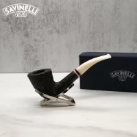 Savinelli Avorio 920 Rustic Brown 9mm Filter Fishtail Pipe (SAV1281) (End of Line)