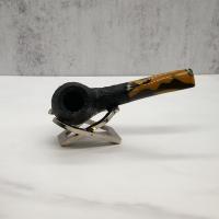 Savinelli Paloma 677 Rustic Black 9mm Filter Fishtail Pipe (SAV1292)