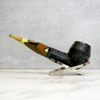 Savinelli Paloma 510 Rustic Black 9mm Filter Fishtail Pipe (SAV1309)