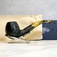 Savinelli Paloma 677 Rustic Black 6mm Filter Fishtail Pipe (SAV1311)
