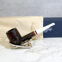 Savinelli Avorio 111 Rustic Brown 6mm Filter Fishtail Pipe (SAV1317) (End of Line)