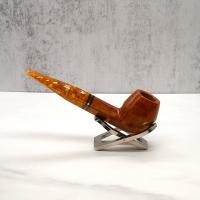 Savinelli Miele 512 Smooth KS Semi Bent Honey 9mm Filter Fishtail Pipe (SAV1336) (End of Line)