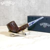 Savinelli Oceano Dark Rustic 111 Billiard Straight 6mm Filter Pipe (SAV1362) (End of Line)