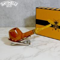 Savinelli Miele 344 Smooth Straight Honey 9mm Filter Fishtail Pipe (SAV1386)