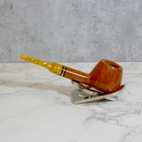 Savinelli Miele 344 Smooth Straight Honey 9mm Filter Fishtail Pipe (SAV1386)