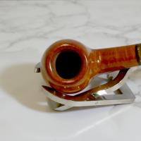 Savinelli Miele 636 Smooth KS Bent Honey 6mm Filter Fishtail Pipe (SAV1390) (End of Line)