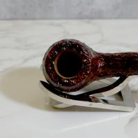 Savinelli Miele 670 Brownblast Bent Honey 6mm Filter Fishtail Pipe (SAV1392) (End of Line)