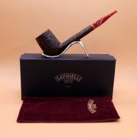 Savinelli Vigna 804 Rustic Straight 6mm Fishtail Pipe (SAV1760) (End of Line)