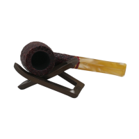 Savinelli St Nicholas 2024 106 Rustic 6mm Filter Fishtail Pipe (SAV1829)
